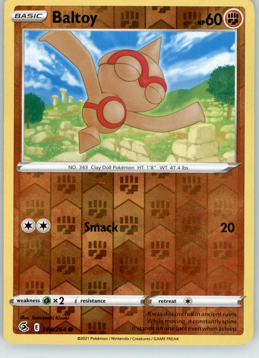 Baltoy - Fusion Strike - 144/264 - Reverse Holo LP Pokemon - Pokémon Card Single