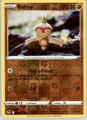 Baltoy - SWSH12: Silver Tempest - 093/195 - Reverse Holo LP - Pokémon Card Single