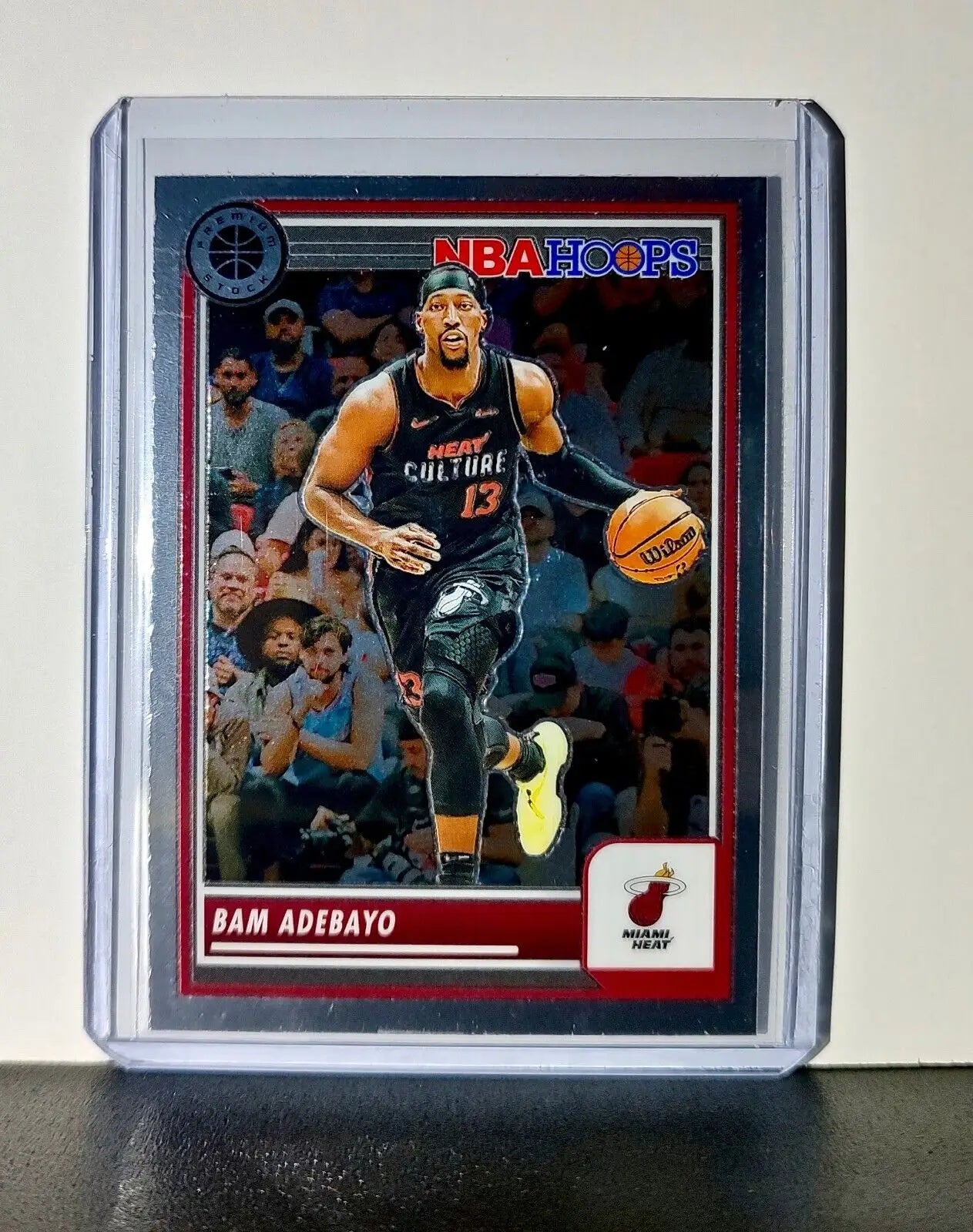 Bam Adebayo 2023-24 Panini Premium Stock NBA Hoops #66 Card Miami Heat