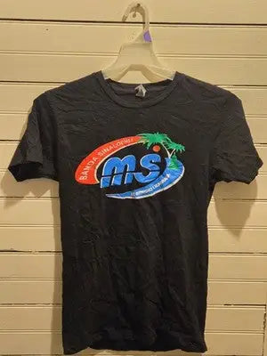 Banda MS Shirt Mens S Black Graphic Banda Sinaloense MS Tee Palm Tree 100% Cotton - Apparel