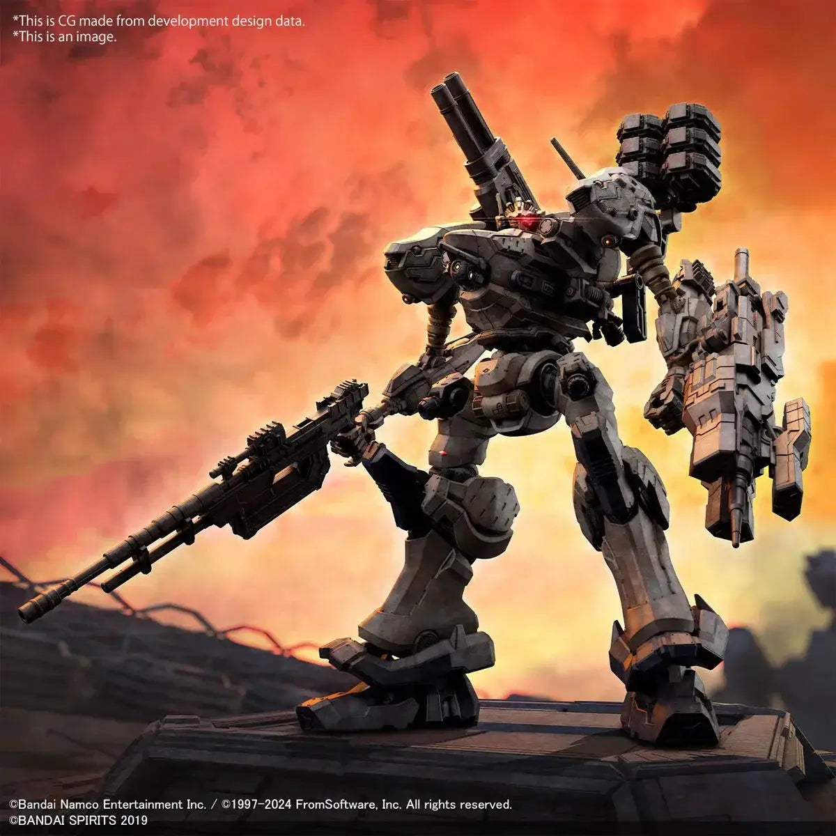 Bandai 30 Minute Missions Armored Core VI: Fires of Rubicon RaD CC-2000 Orbiter Nightfall Model Kit - Action Figure &