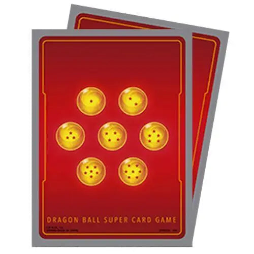 Bandai Dragon Ball Super Card Game: Fusion World 64ct Card Sleeves - Standard Red - Card Supplies