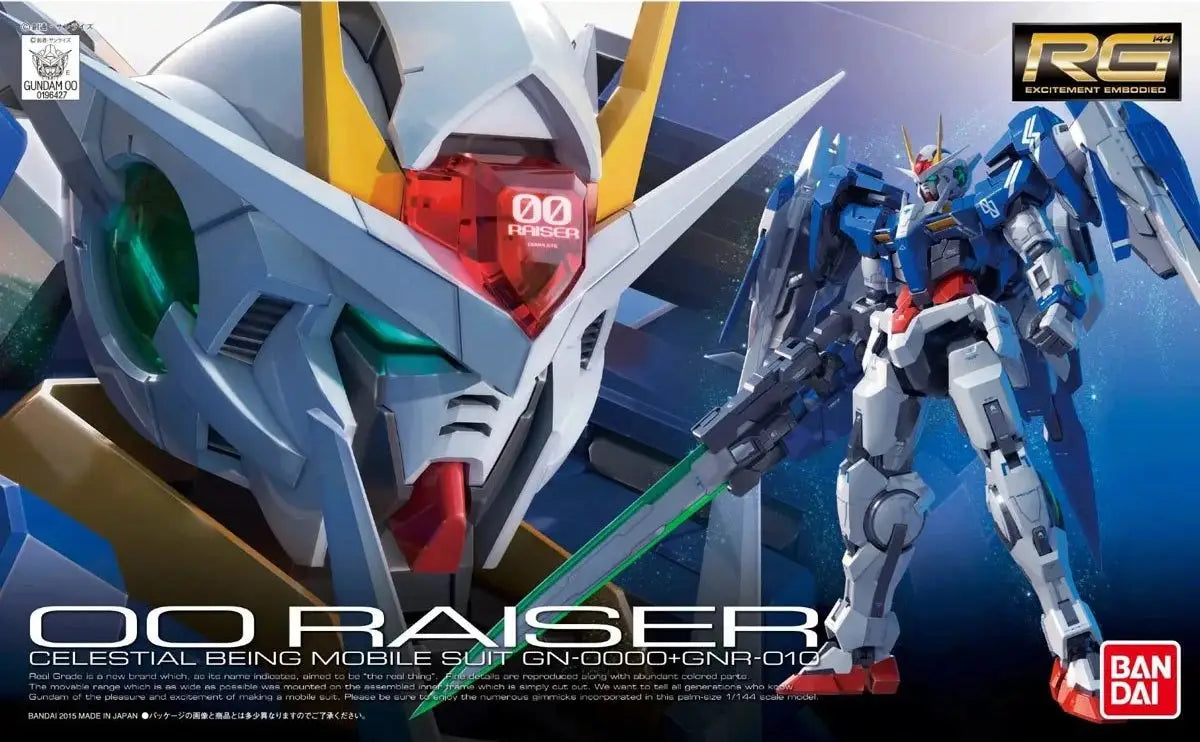 Bandai Mobile Suit Gundam 00 Raiser Real Grade 1:144 Scale Model Kit - Action Figure & Toy
