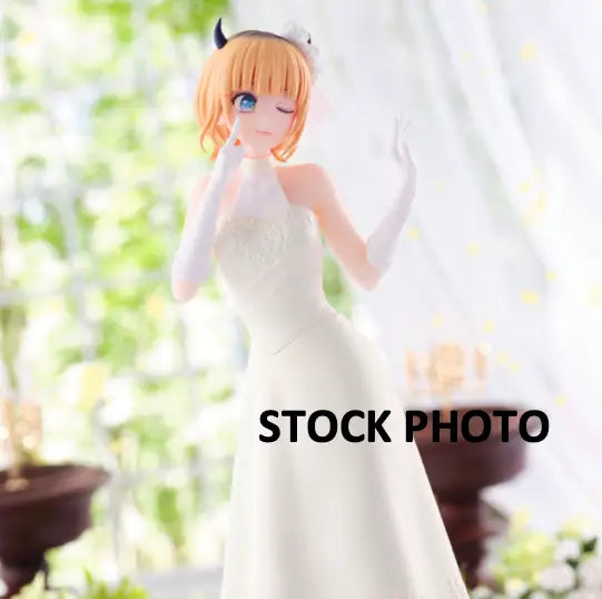 Anime figurine in memcho bridal dress from BANPRESTO OSHI NO KO MEMCHO BRIDAL DRESS FIGURE