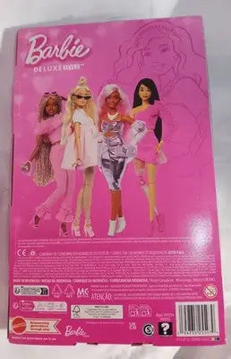 Barbie Deluxe Style Doll Purple Metallic Dress & Accessories New in Box - Collectibles