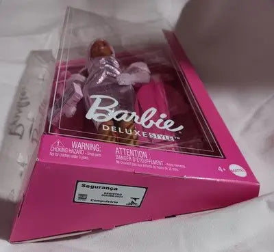 Barbie Deluxe Style Doll Purple Metallic Dress & Accessories New in Box - Collectibles