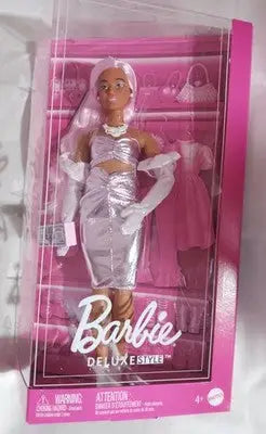 Barbie Deluxe Style Doll Purple Metallic Dress & Accessories New in Box - Collectibles