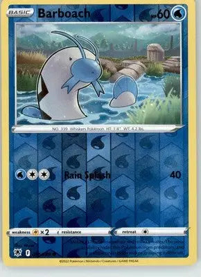 Barboach - Astral Radiance - 035/189 - Reverse Holo LP Pokemon - Pokémon Card Single