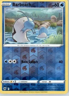 Barboach - SWSH10: Astral Radiance - Reverse Holo LP - #035/189 - Pokémon Card Single