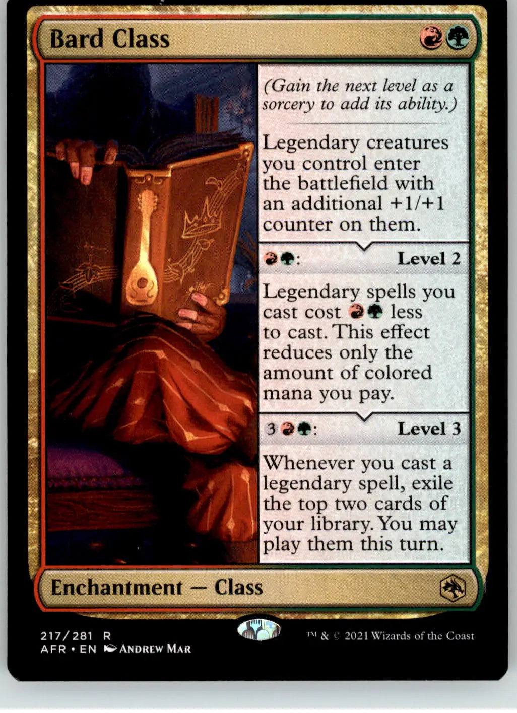 Bard Class - Adventures in the Forgotten Realms - 217 - NM Magic: The Gathering - Magic Card Single