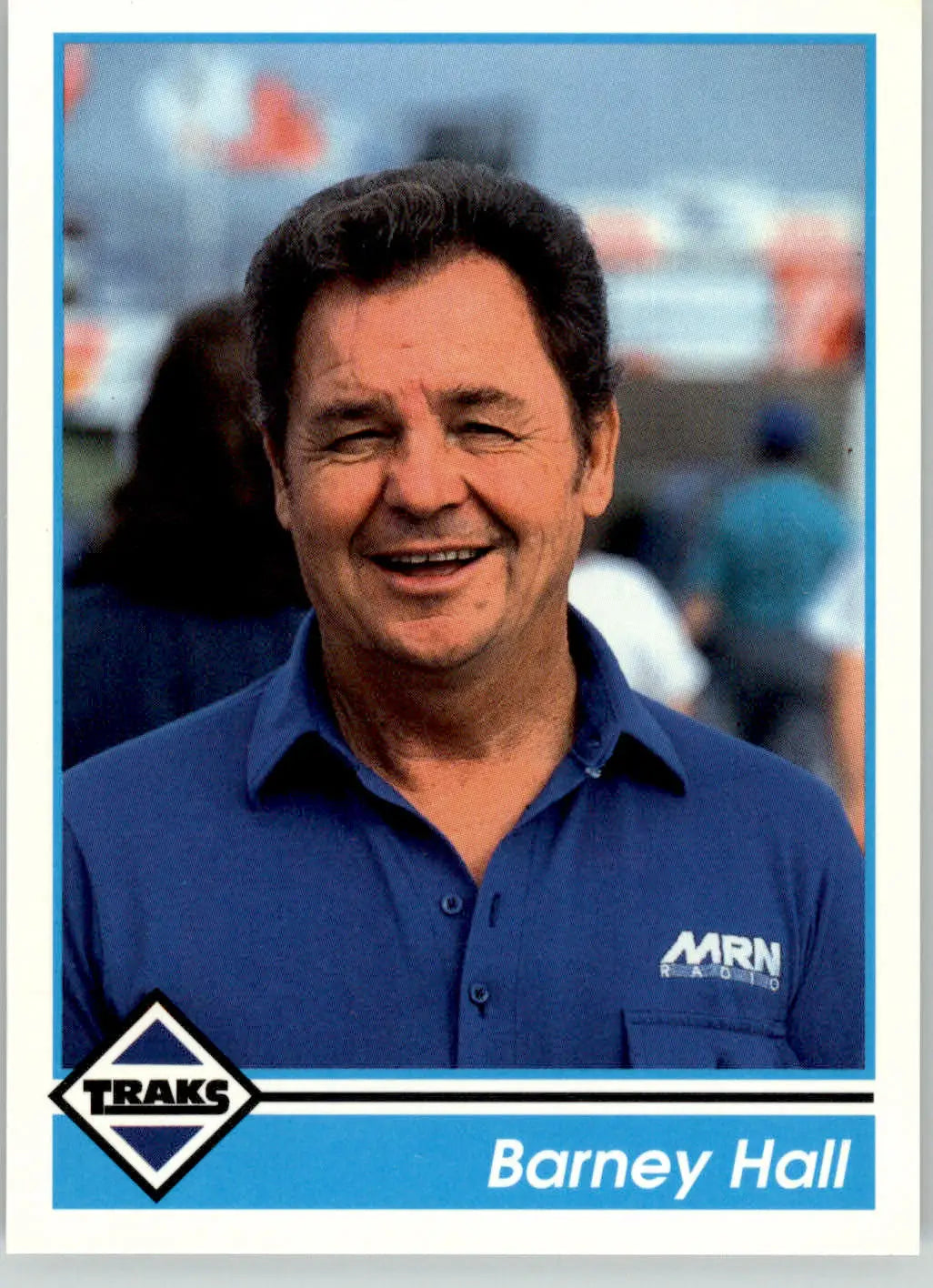 Barney Hall - 1992 Traks - #135 - Racing - Racing Card Single