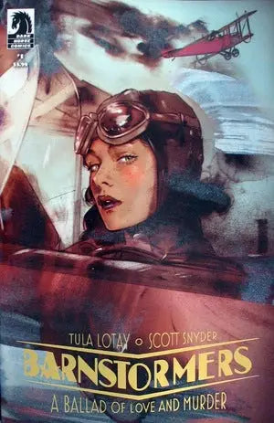 Comic book cover of Barnstormers #1 with aviator and vintage aircraft, evoking early days