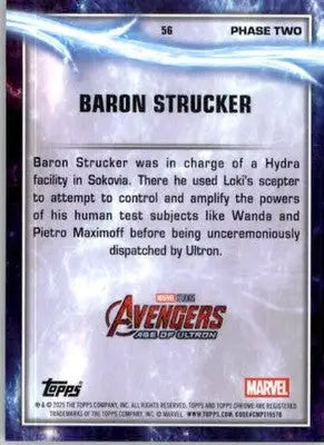Baron Strucker - 2025 Topps Chrome Marvel Studios - #56 - Non_sport - Non-Sports Card Single