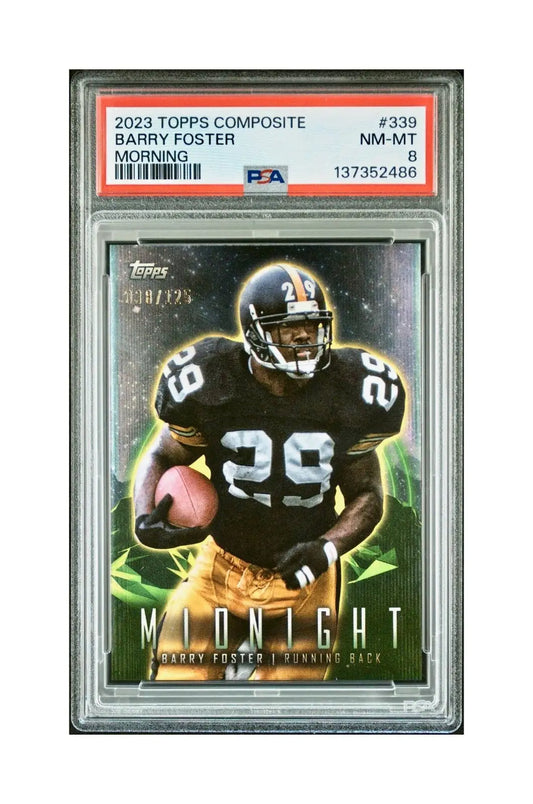 Barry Foster 2023 Topps Midnight #339 Morning Parallel 038/125 PSA 8 NM-MT