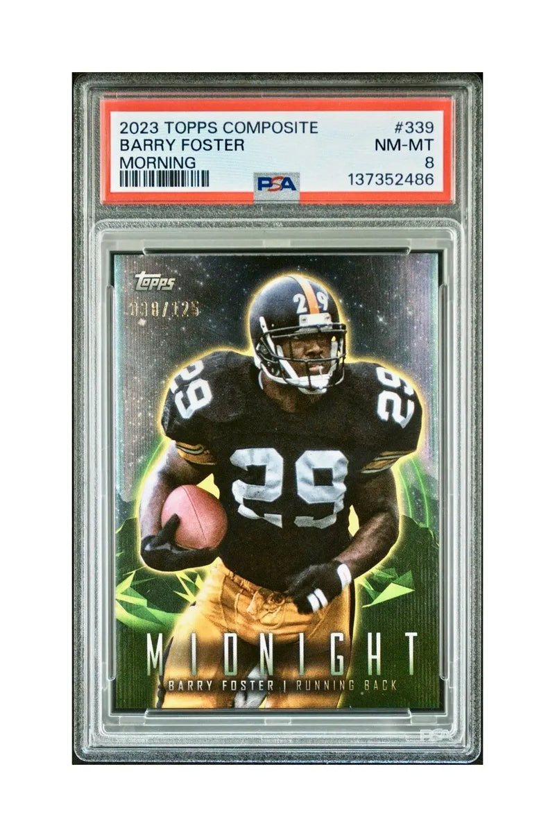 Barry Foster 2023 Topps Midnight #339 Morning Parallel 038/125 PSA 8 NM-MT