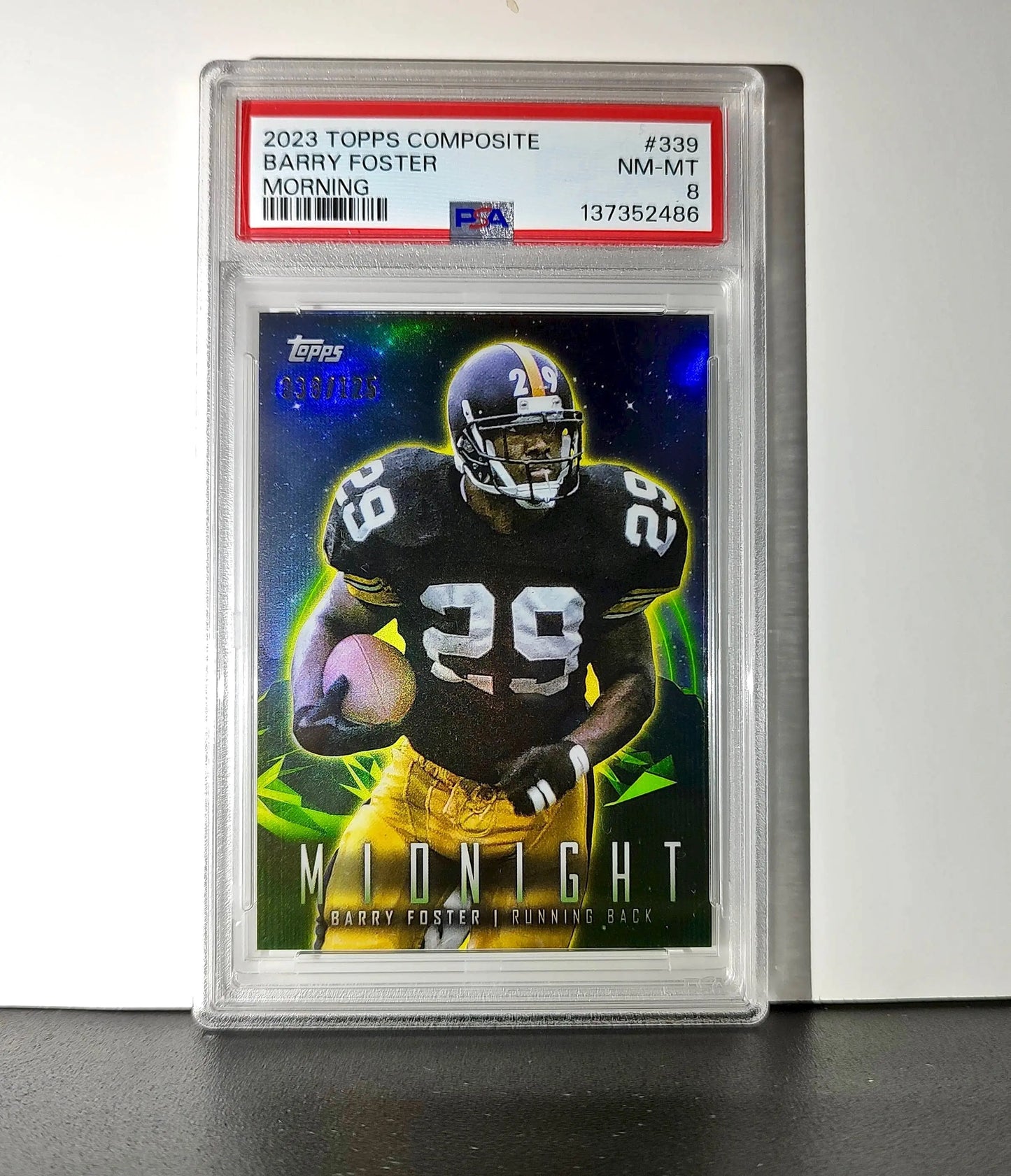 Barry Foster 2023 Topps Midnight #339 Morning Parallel 038/125 PSA 8 NM-MT