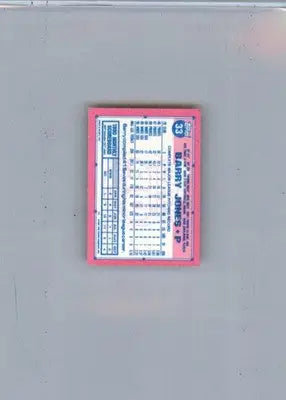 Barry Jones - 1991 Topps Micro - #33 - Baseball - Baseball Card Single
