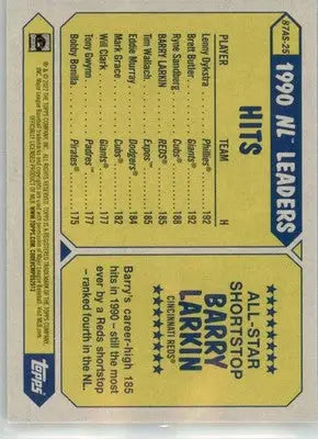 Barry Larkin - 2022 Topps - #87AS-25 - 1987 Topps Baseball 35th Ann. All-Stars - Baseball Card Single