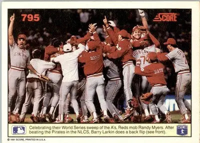 Barry Larkin / Chris Sabo - 1991 Score - #795 - Baseball - Baseball Card Single