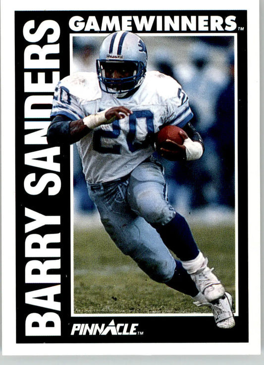 Barry Sanders - 1991 Pinnacle - #366 - Football - Football Card Single