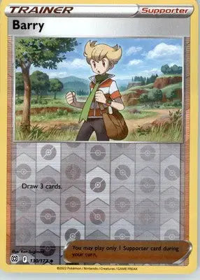Barry - SWSH09: Brilliant Stars - Reverse Holo LP - #130/172 - Pokémon Card Single