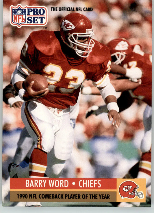 Barry Word - 1991 Pro Set - #7 - Football - Football Card Single
