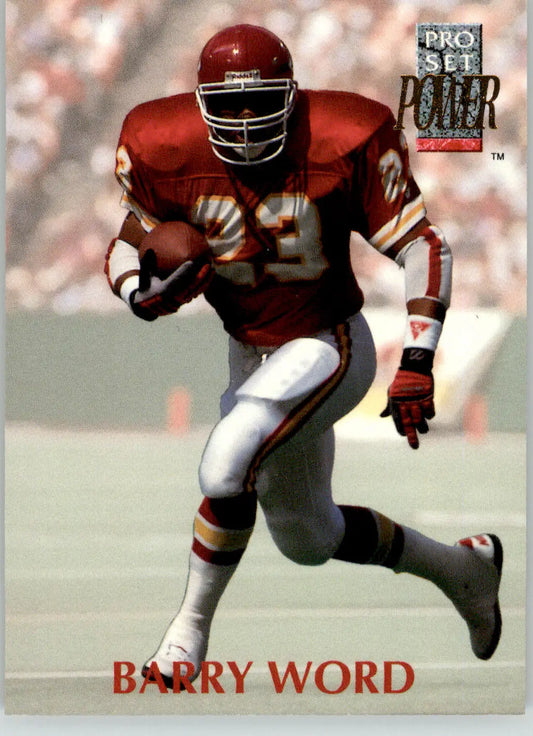Barry Word - 1992 Pro Set Power - #123 - Football - Football Card Single