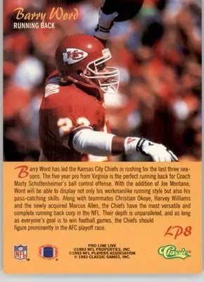 Barry Word - 1993 Pro Line Live - #LP8 - Limited Prints Football - Football Card Single