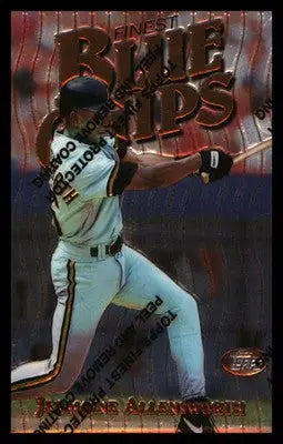 Baseball 1997 Finest #67 Jermaine Allensworth with protective coating - Baseball Card Single