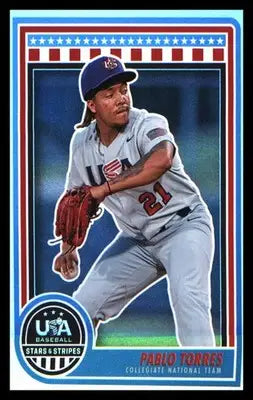 Baseball 2025 Panini Stars & Stripes USA Baseball #65 Pablo Torres - Baseball Card Single