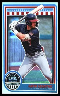 Baseball 2025 Panini Stars & Stripes USA Baseball #7 Gavin Grahovac - Baseball Card Single