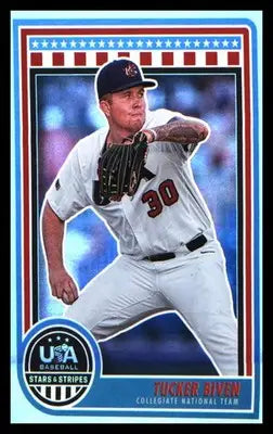 Baseball 2025 Panini Stars & Stripes USA Baseball #82 Tucker Biven - Baseball Card Single