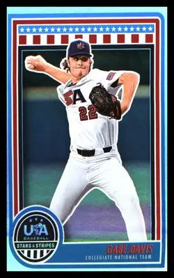 Baseball 2025 Panini Stars & Stripes USA Baseball Opening Day #64 Gabe Davis - Baseball Card Single