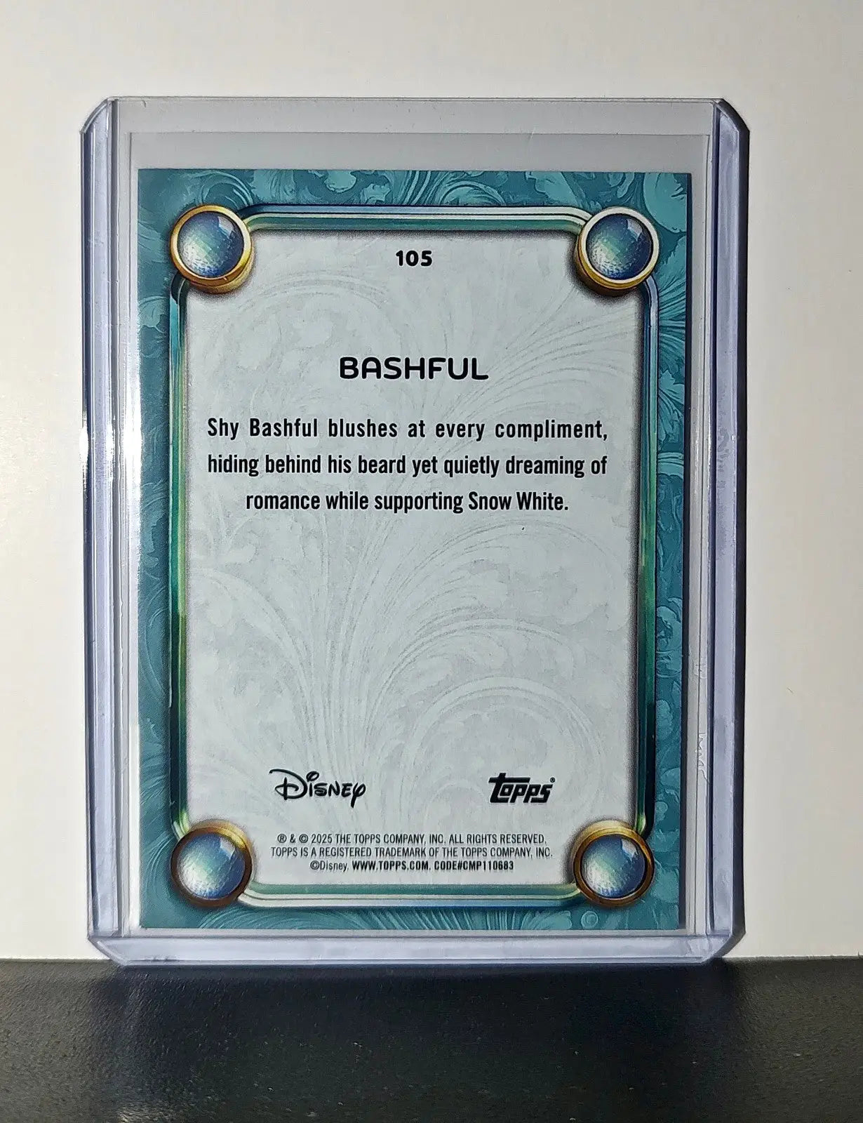 Bashful 2025 Topps Disney Wonder #105 Diamond Card Snow White & the Seven Dwarfs - Non-Sports Card Single