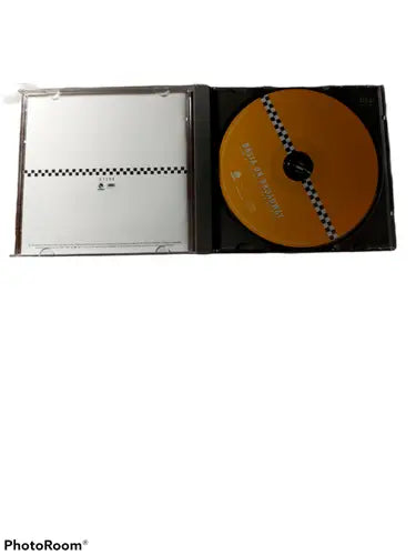 Open CD case for Basia On Broadway Live At The Neil Simon Theater with checkered disc