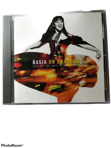 CD in jewel case featuring woman in red dress with Basia on Broadway Neil Simon Theater