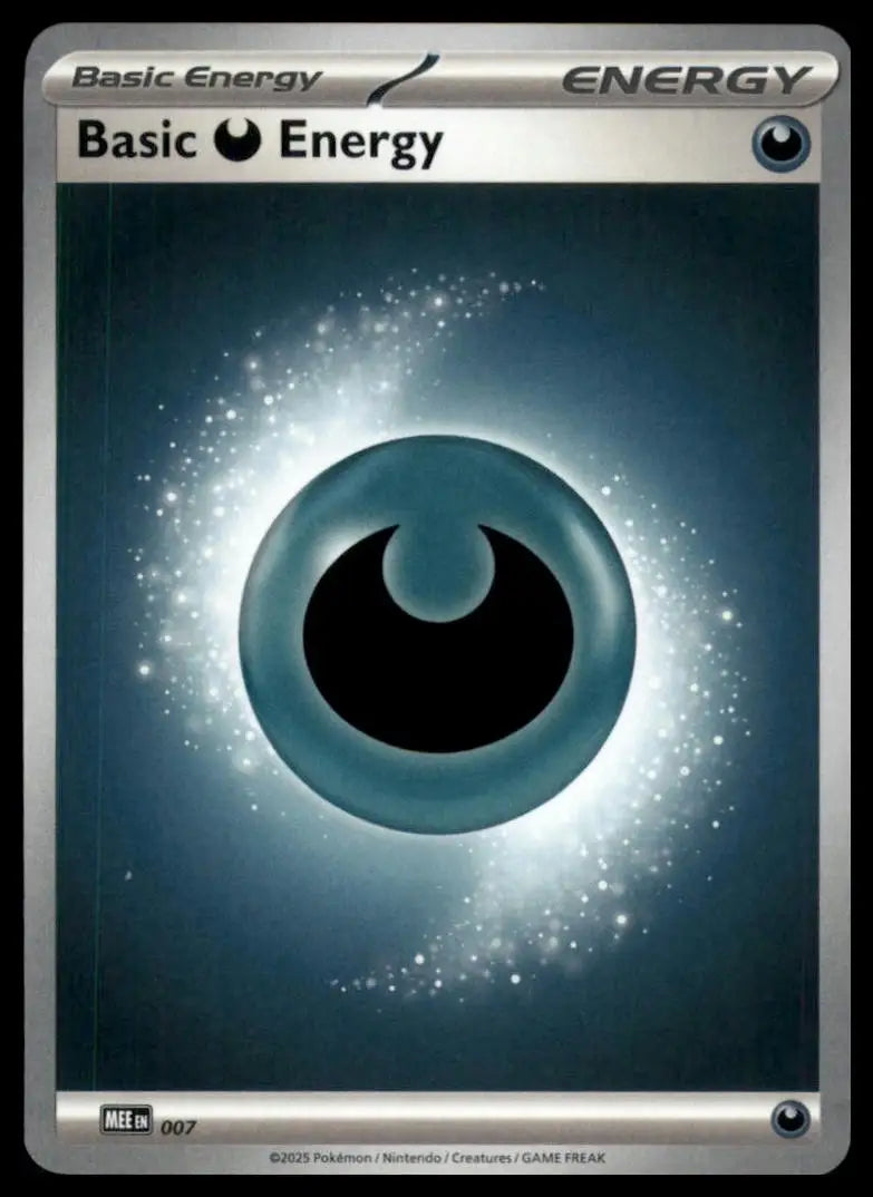 Basic Darkness Energy 7 Mee: Mega Evolution Energies Regular Pokemon - Pokémon Card Single
