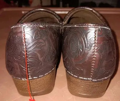 BASS Melinda Scrolled Clogs Slip On Loafers Women’s Size 7M Brown Pre-Owned Nice - Other