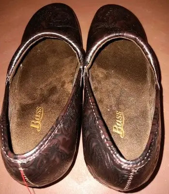 BASS Melinda Scrolled Clogs Slip On Loafers Women’s Size 7M Brown Pre-Owned Nice - Other