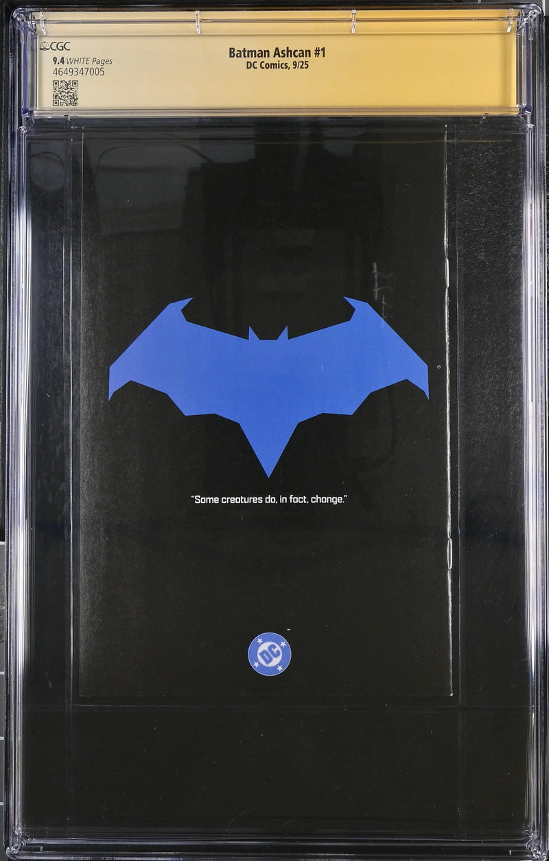 Batman #1 Ashcan SDCC (2025) CGC 9.4 Signed & Sketch by Matt Fraction - Comic Book