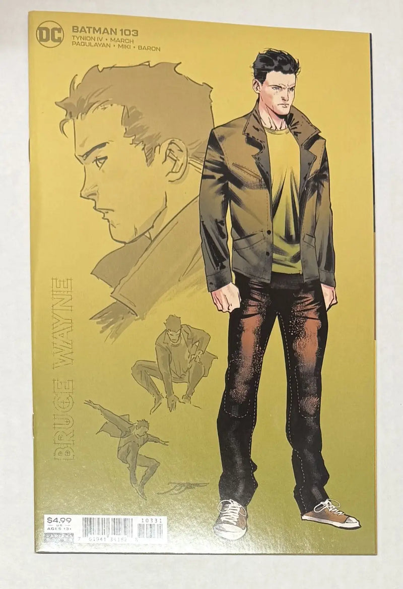Batman #103 Jorge Jiménez Bruce Wayne Cardstock Variant Cover (DC Comics Late... - Comic Book