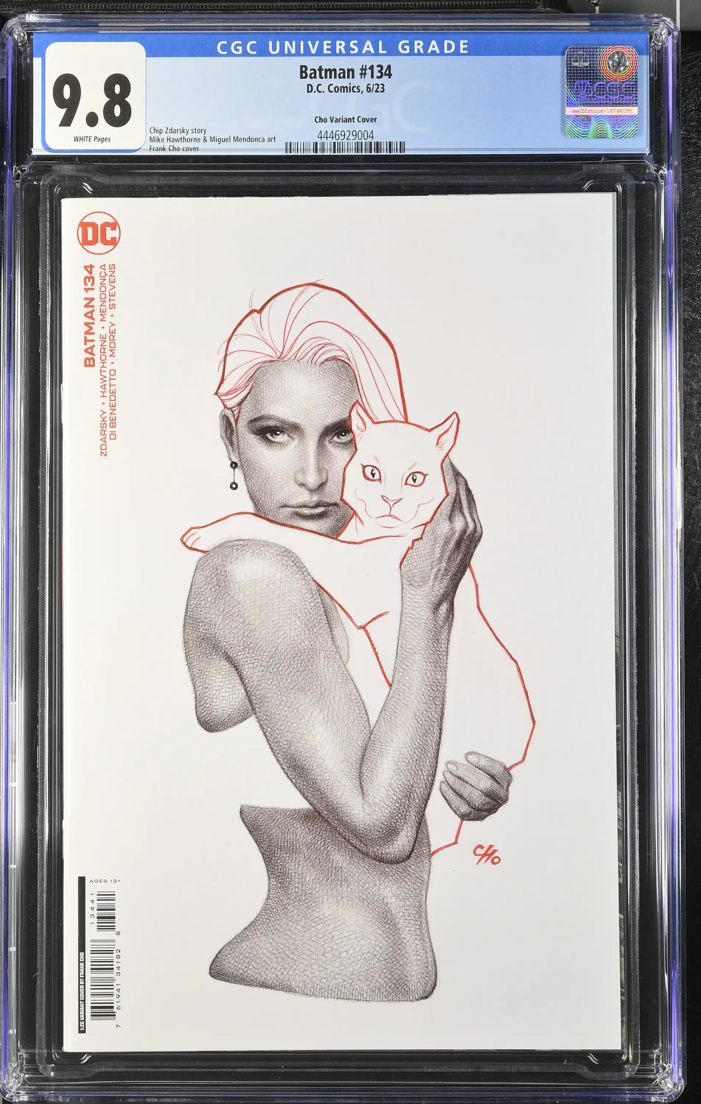 CGC graded 9.8 Batman #134 comic with minimalist art, perfect for trading cards enthusiasts