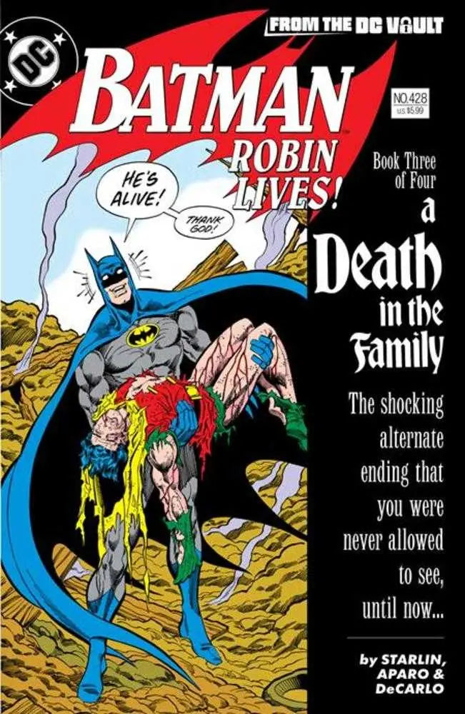 Batman #428 Robin Lives (One Shot) 2nd Print Cover B Jim Aparo Card Stock Variant - Back Issues