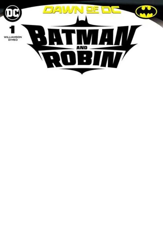 Batman And Robin #1 Cover D Blank Card Stock Variant - DC Card Single