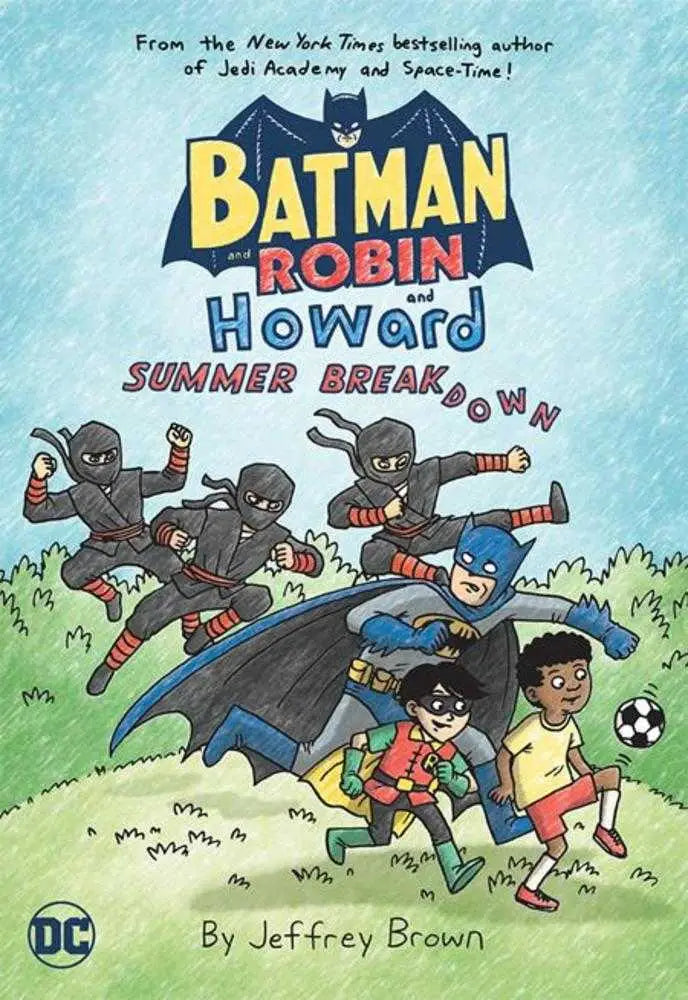 Graphic novel cover featuring Batman Robin Howard and ninjas from Hero Club Summer Breakdown TPB
