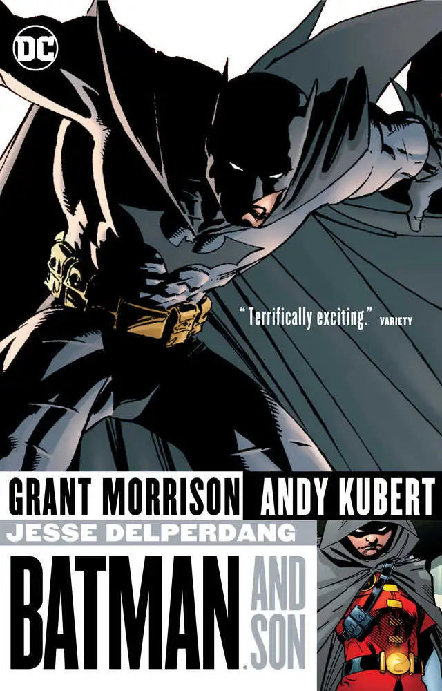Comic book cover featuring Batman and Robin from Batman And Son New Edition by Grant Morrison and Andy Kubert