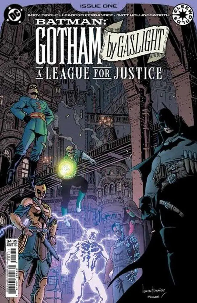 Batman Gotham comic cover by Leandro Fernandez featuring Victorian Gotham characters