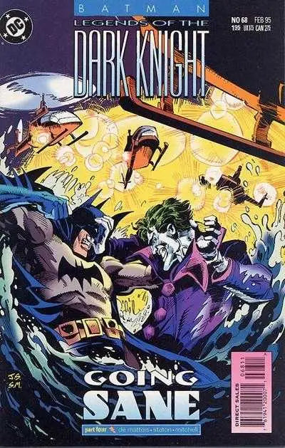 Batman comic book from Batman Legends of the Dark Knight series featuring the sane finale