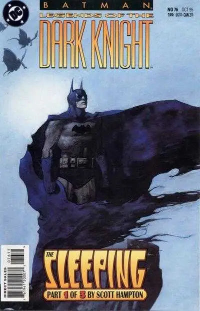 Batman comic book cover from Batman Legends of the Dark Knight series 1995 #76 featuring the Dark Knight