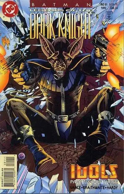 Comic book cover of Batman Legends of the Dark Knight 81 featuring the Dark Knight